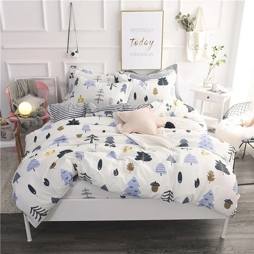 Bedding set 1 Детский мягкий хлопковый комплект постельного белья для близнецов, полный комплект постельного белья, пододеяльник, пододеяльник, ropa de cama - Цвет: Bedding set 1