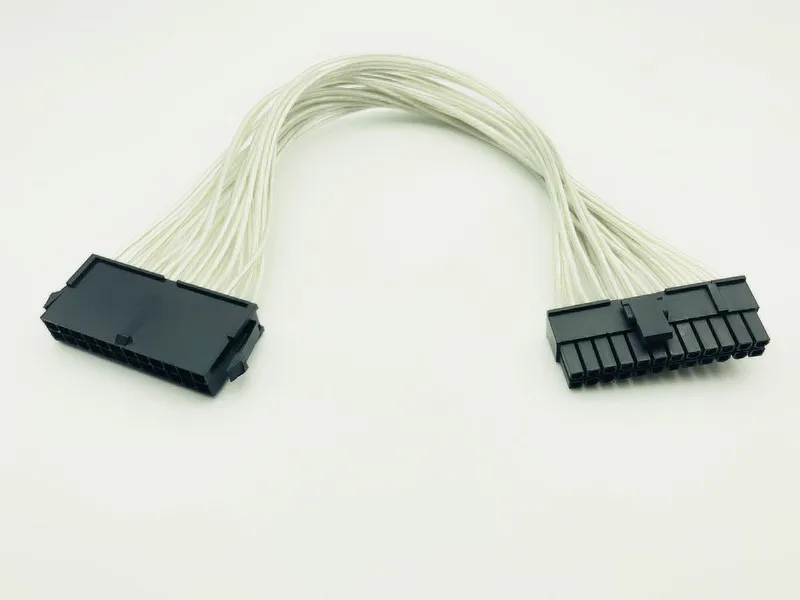 5 шт. ATX 24 Pin Штекерный Женский удлинитель питания внутренний PC PSU TW разъем провод