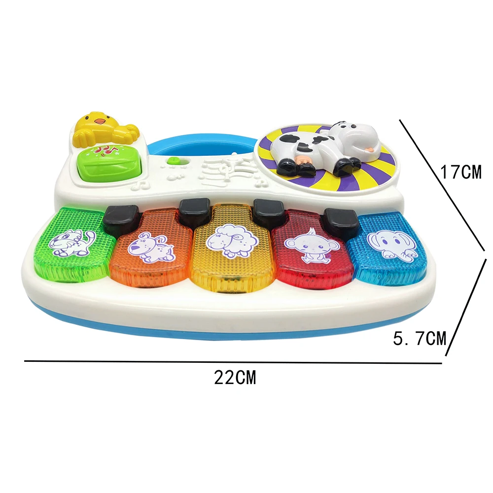 

TOT Kids 2019 Lighting Music Animal Piano Education Interactive GOOD QUALITY Early Learning Baby Electronic Organ Toy Gifts