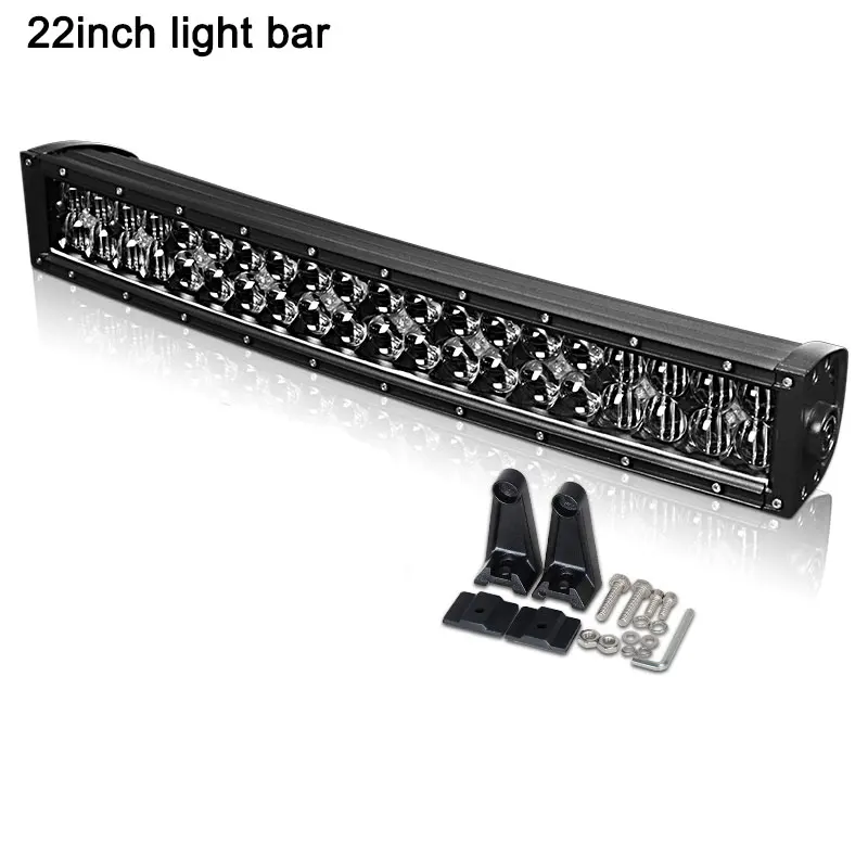22inch light bar 5D 22 ''светодиодный Универсальный светодиодный передний бампер номерной знак фары широкий вид комбинированный Автомобильный свет для джип автомобиля внедорожник Wrangler 4*4 ATV освещение - Цвет: 22inch light bar
