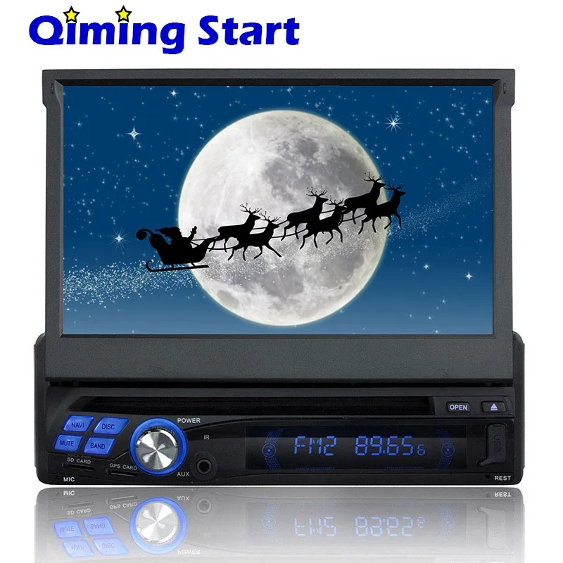 QIMING НАЧАТЬ 2 Din Универсальный Автомобильный DVD GPS Навигации Quad Core Android 5.1.1 Аудио