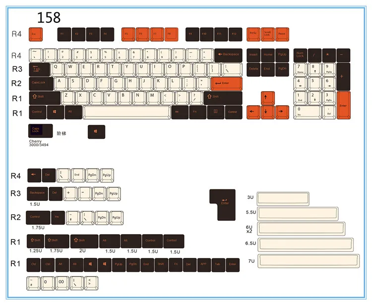 BGKP Carbon Doubleshot PBT колпачки для ключей с верхней боковой печатью 108Key 87Key 61Key для Cherry MX переключатели механической клавиатуры