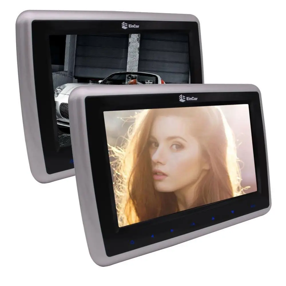 Eincar Dual 10 1 дюймов Автомобильный ПК CD подголовник dvd плеер ЖК экран с сенсорными