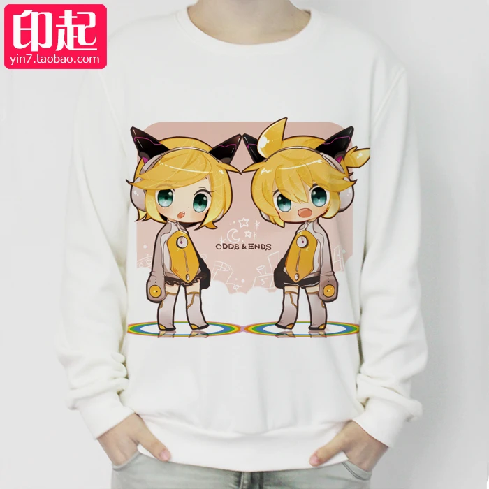 

Autumn&Winter O-Neck Anime VOCALOID Cosplay Kagamine Rin/Ren Hoodies Coat For Men&Women Sweatshirts