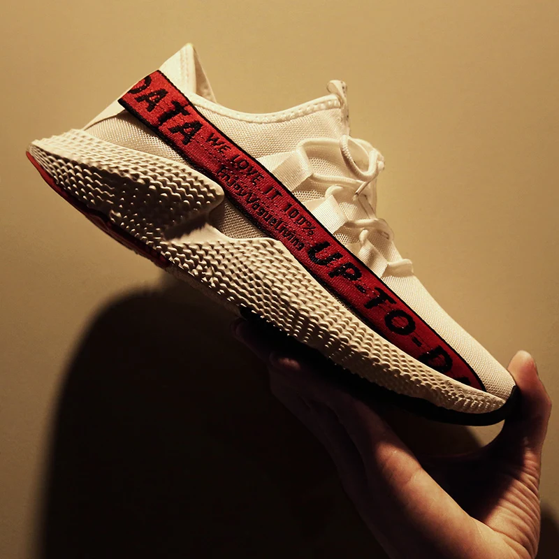 Spring and Summer Sport Outdoor Shoes for Mens Breathable Mesh Casual Sneakers Flats Footwear Adult Male | Обувь