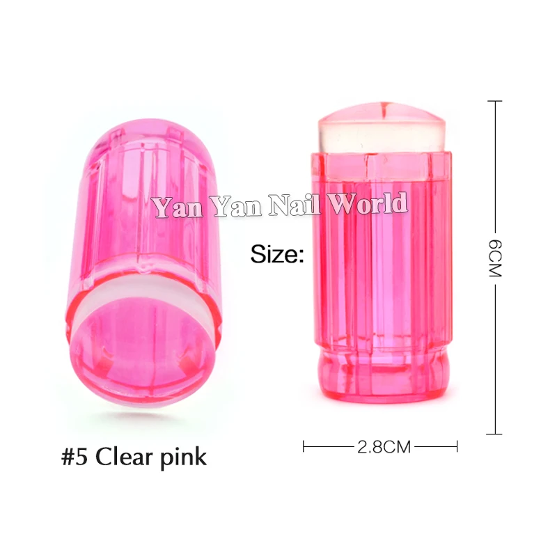 Новый высококачественный прозрачный штамп конфетного цвета мягкий силиконовый