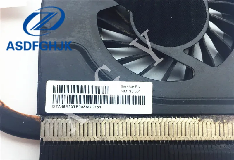 Оригинал для HP pavilion G4 G6 G7 2000 радиатор охлаждения процессора 683191 001 100% тест ок|cpu