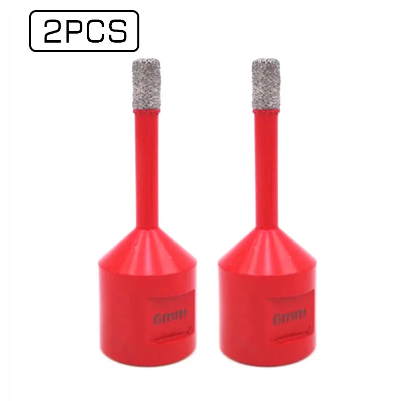 2pcs Vacuum Brazed Diamond Drilling Core Bit Tile Drill Marble Hole Saw Porcelain Bell Crown | Инструменты