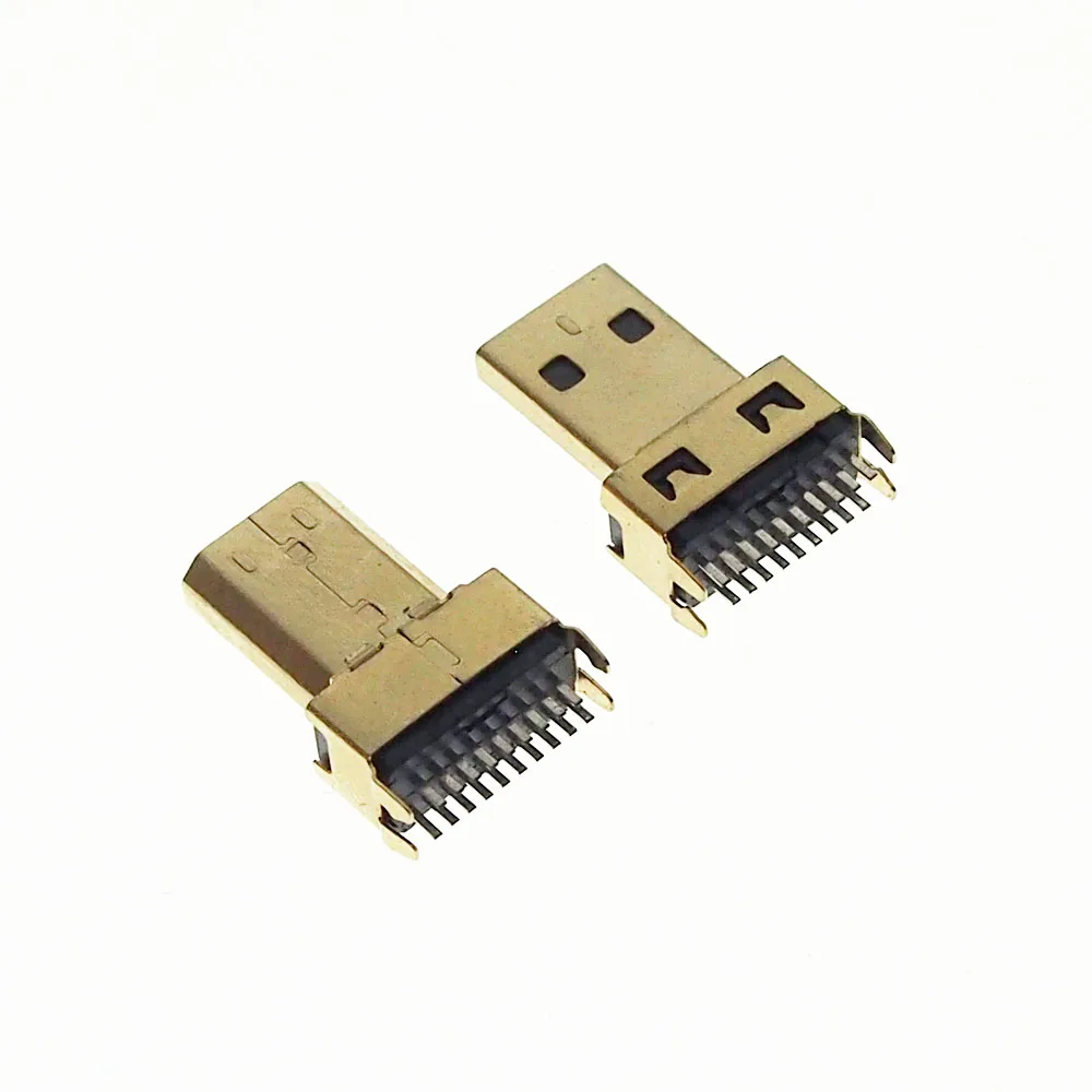 50 шт./лот позолоченный Micro HDMI штекер D Тип шина сварной проволоки без печатной платы