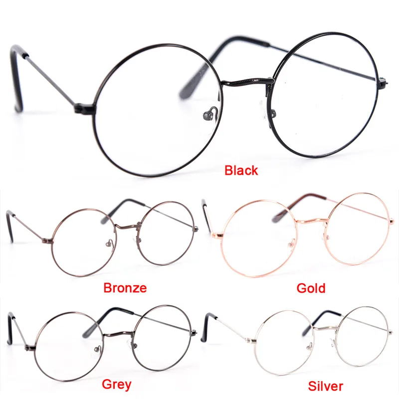 

Fashion Women & Men's Round Spectacle Glasses Frames Glasses With Clear Glass Optical Glasses Transparent Glasses