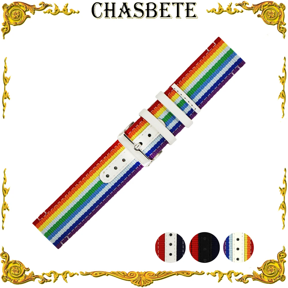 Ремешок брезентовый для наручных часов нейлоновый браслет Мориса лакроа мужчин