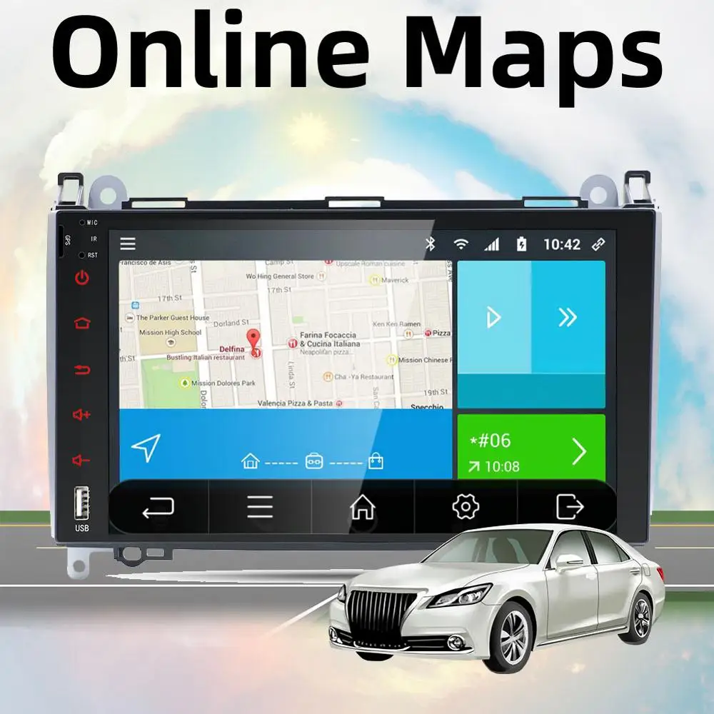 Автомагнитола на Android 10 0 мультимедийный проигрыватель для Mercedes Benz W906 Sprinter Volkswagen