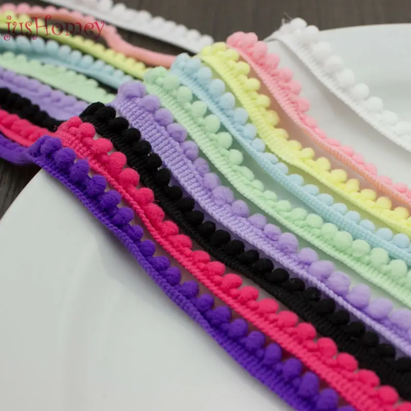 5 ярдов разные цвета мини помпон декоративный кружево отделка шитье проект