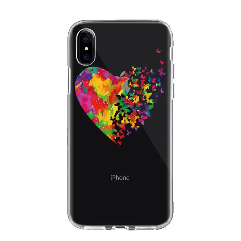 Чехол для iPhone X XS MAX XR 8 7 6 6S Plus 5 5S SE, Мягкая силиконовая задняя крышка из ТПУ для iPhone XS MAX, чехол для телефона