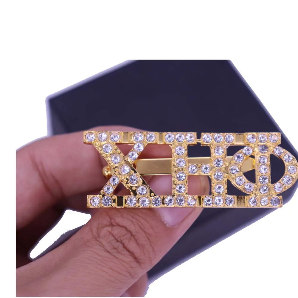 Индивидуальный дизайн модная металлическая брошь с инкрустированными