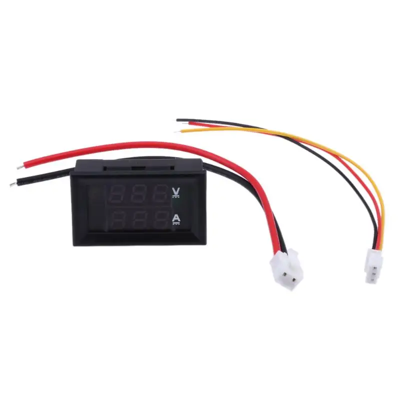 Current Voltage Panel Meter Gauge Tester Dual Color 3-digit LCD Display Monitor Mini LED Digital Voltmeter Ammeter Detector | Автомобили и