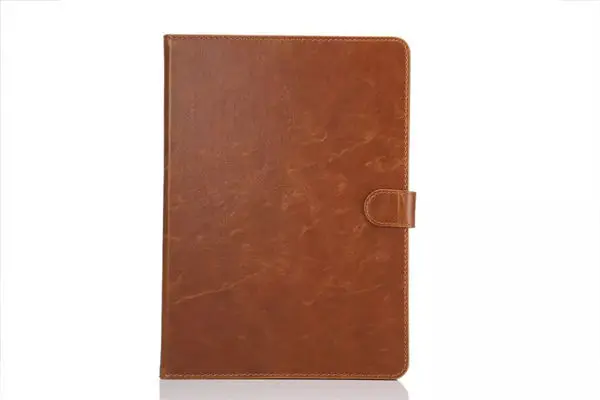light brown Чехол с узором Crazy Horse для samsung Galaxy Tab S2 9,7 T810 T815 T813 T819, чехол-книжка для планшета из искусственной кожи чехол с отделением для карт - Цвет: light brown