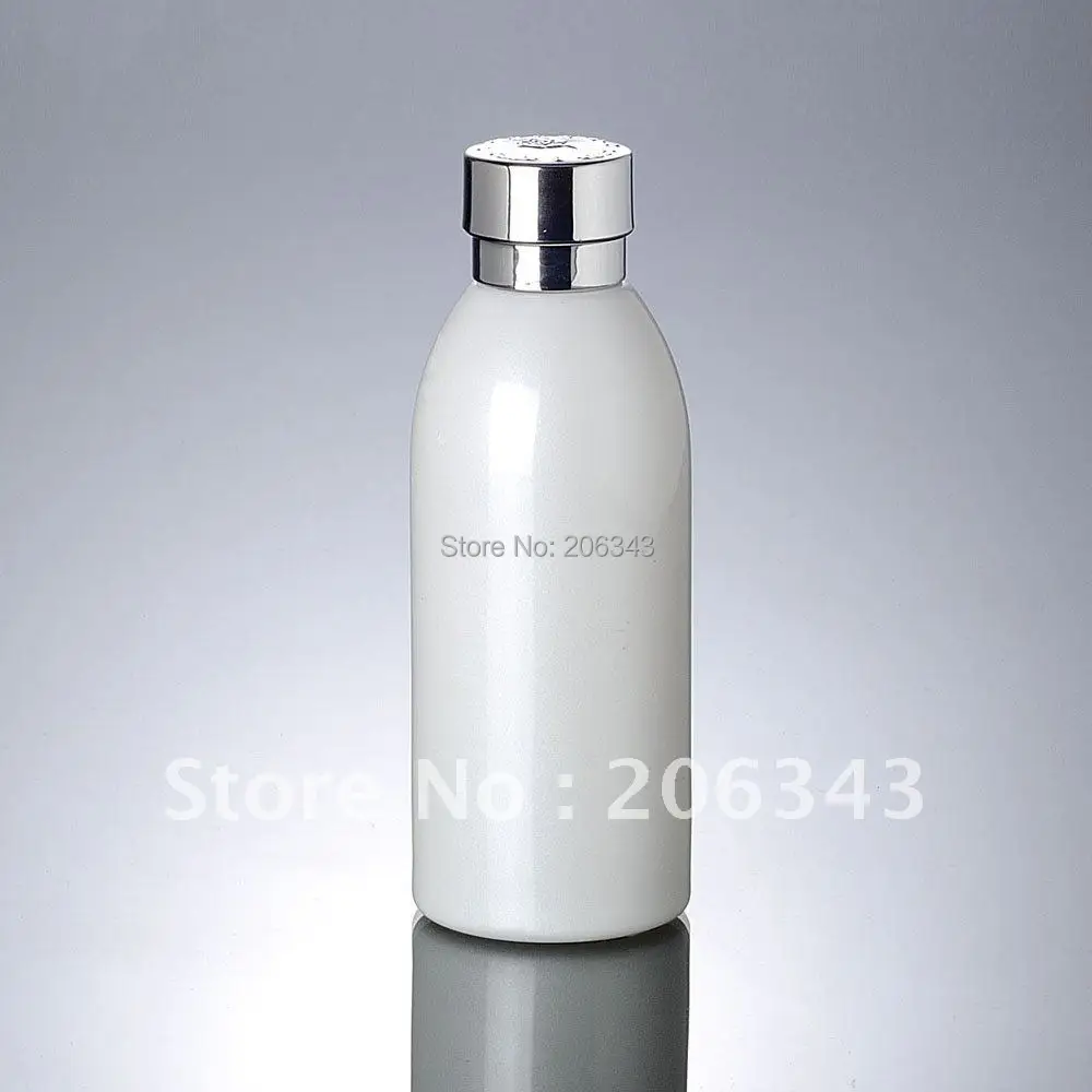 120 мл жемчужно-белая/матовая/красная/зеленая стеклянная бутылка с серебряной