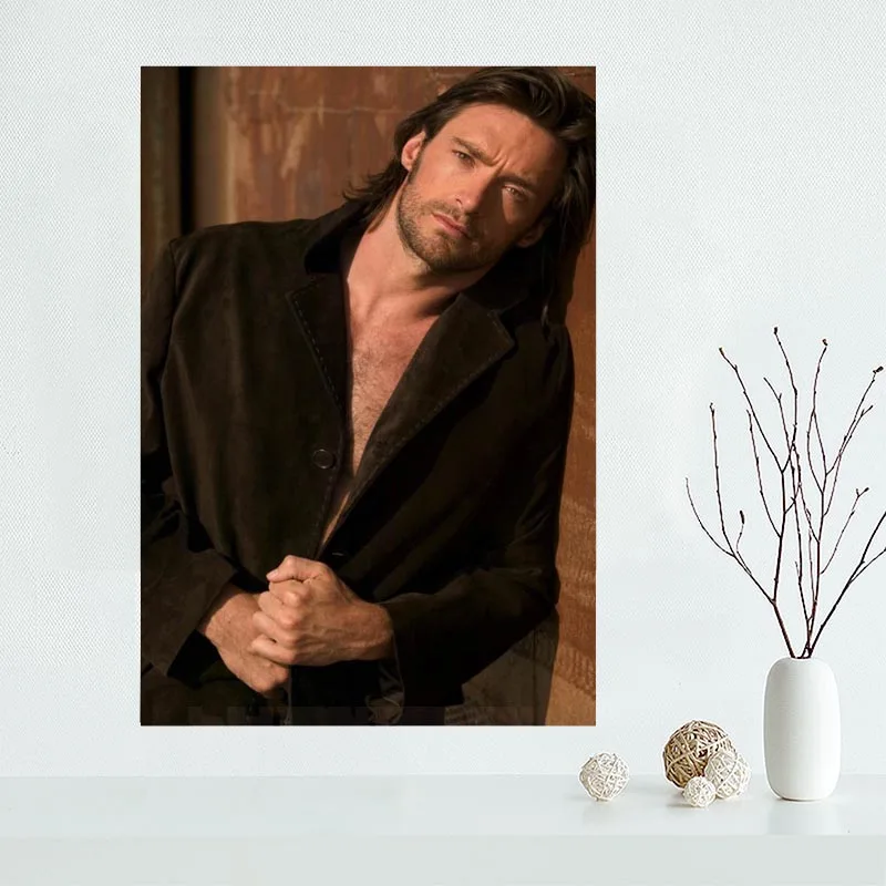 Красивый пользовательский плакат Хью Джекман настенный для гостиной