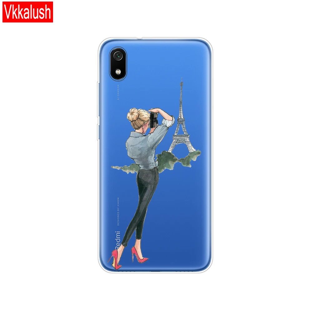 80360 Чехол для Xiaomi redmi 7a, чехол s, полная защита, Мягкая силиконовая задняя крышка из ТПУ для redmi 7 A, бампер для redmi 7a, защитная задняя крышка - Цвет: 80360