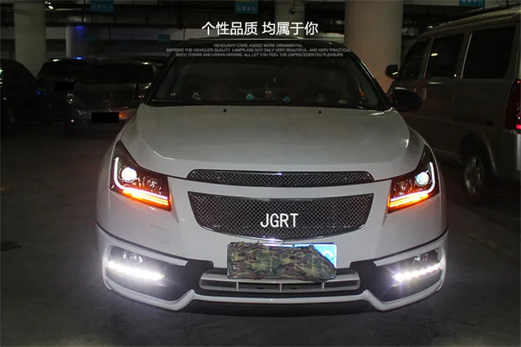 2 шт., автомобильный стиль, светодиодный фонарь, forchevole Cruze 09-12 для Cruze, светодиодный фонарь, двойной луч H7, Ксеноновые Биксеноновые линзы