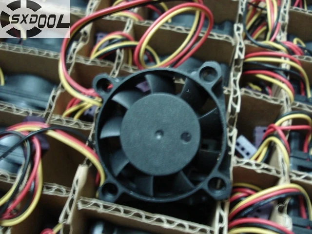 Вентилятор SXDOOL mini 4010 12v 0.12A с двумя шариками трехпроводный бесшумный 4 см см|4010 12v|fan