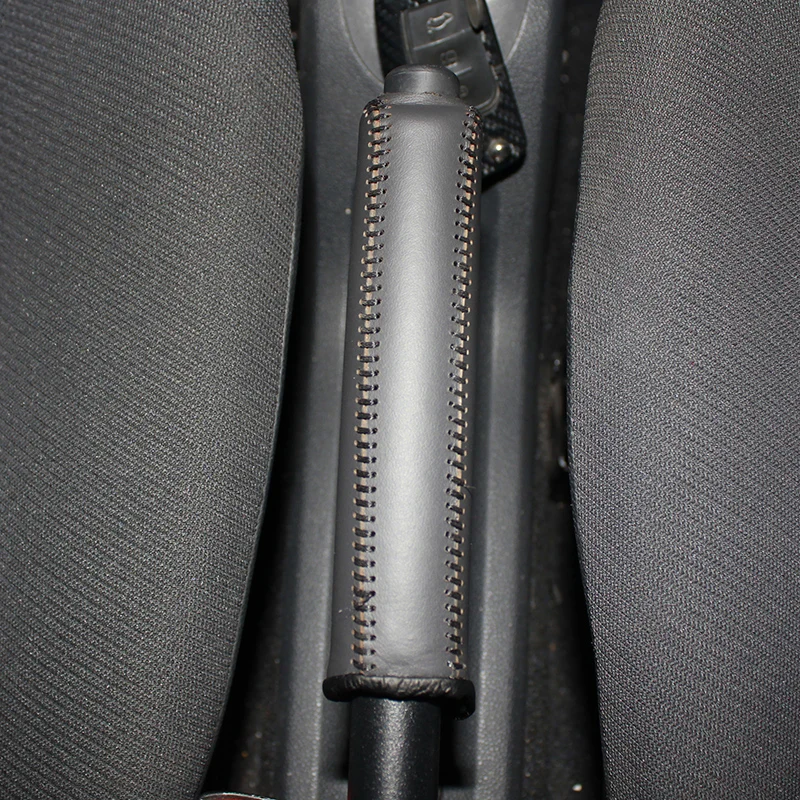 Ручки ручного тормоза из натуральной кожи для Mercedes benz Smart чехол автомобильные