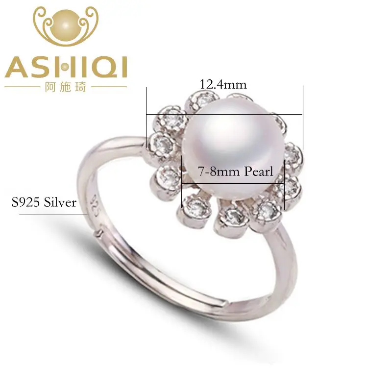 ASHIQI 2018 Горячая Мода реальные 925 Серебряное кольцо гарнитур ювелирных украшений