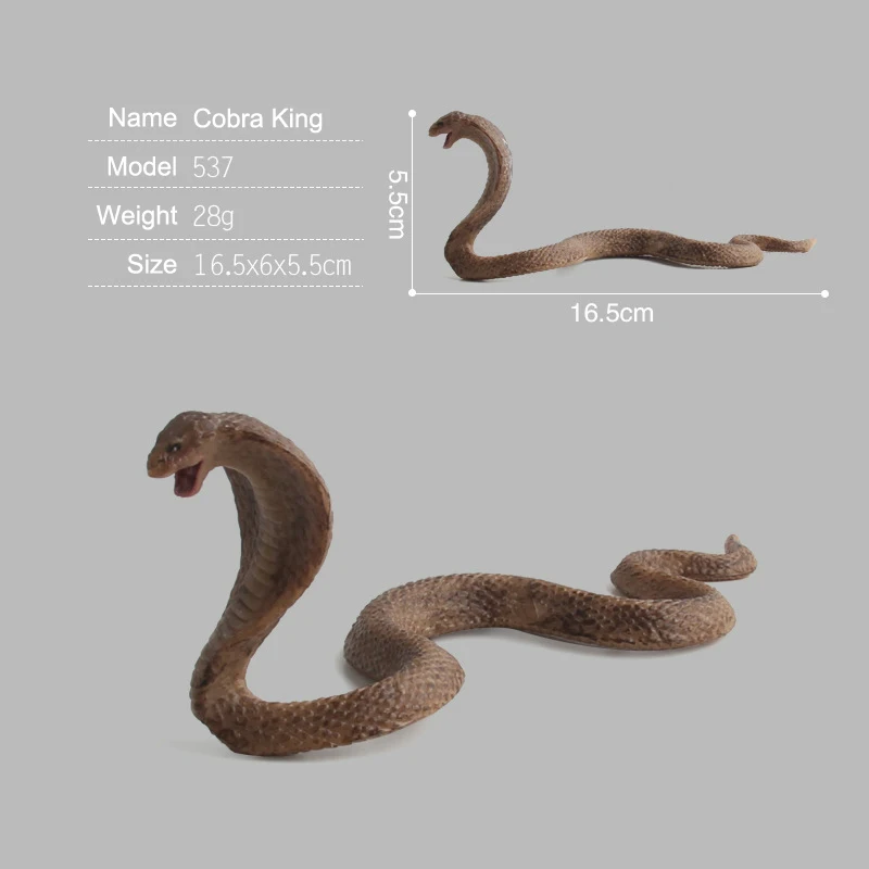 Один ПК диких животных моделирование модель Viper змея кобра познание