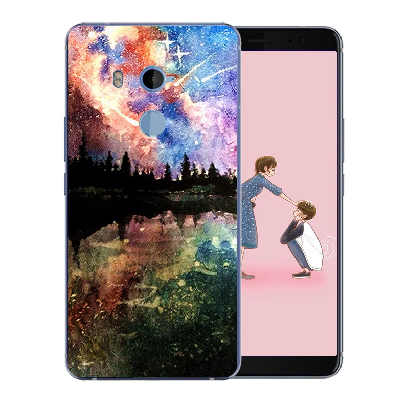 Роскошный Матовый чехол для HTC U 11 Plus U11 с рисунком звездного неба U11Plus 2Q4D200