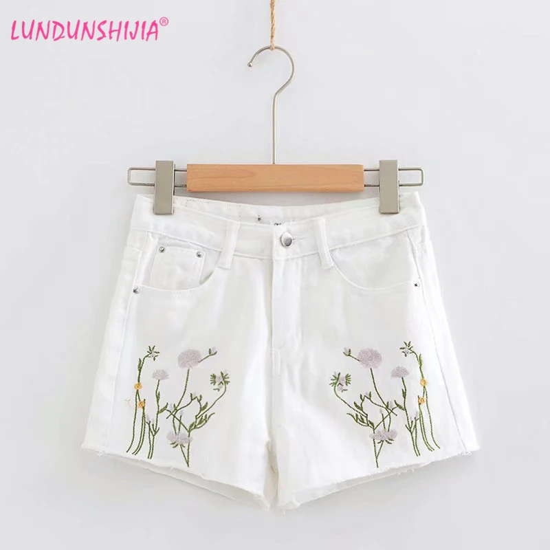 Шорты LUNDUNSHIJIA женские джинсовые модные милые ковбойские короткие штаны с