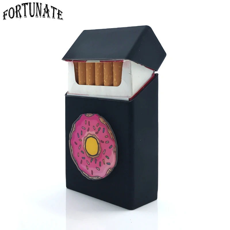 Новый силиконовый чехол для сигарет с изображением пончиков аксессуары курения