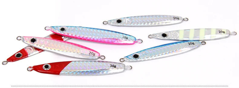 

5 pcs/lot heavy laser metal fishing lures 20g/30g jig baits