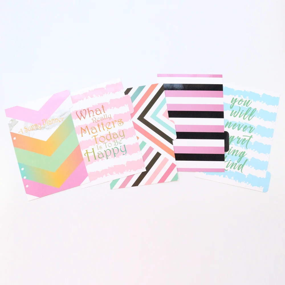 Domikee новый милый школьный ученик мультфильм 6 отверстий переплет планер записные