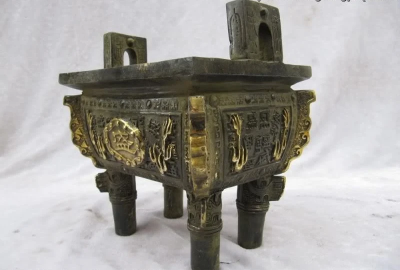 7 &quotКитайский буддизм Классическая бронзовая фигурка для привлечения богатства