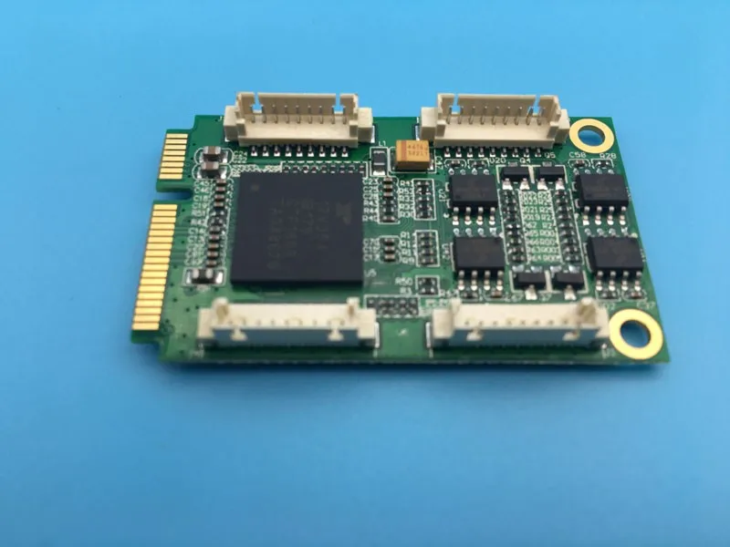 Мини PCI Express 4 Порты RS422 RS485 Контроллер промышленный Серийный адаптер DB9 контактный