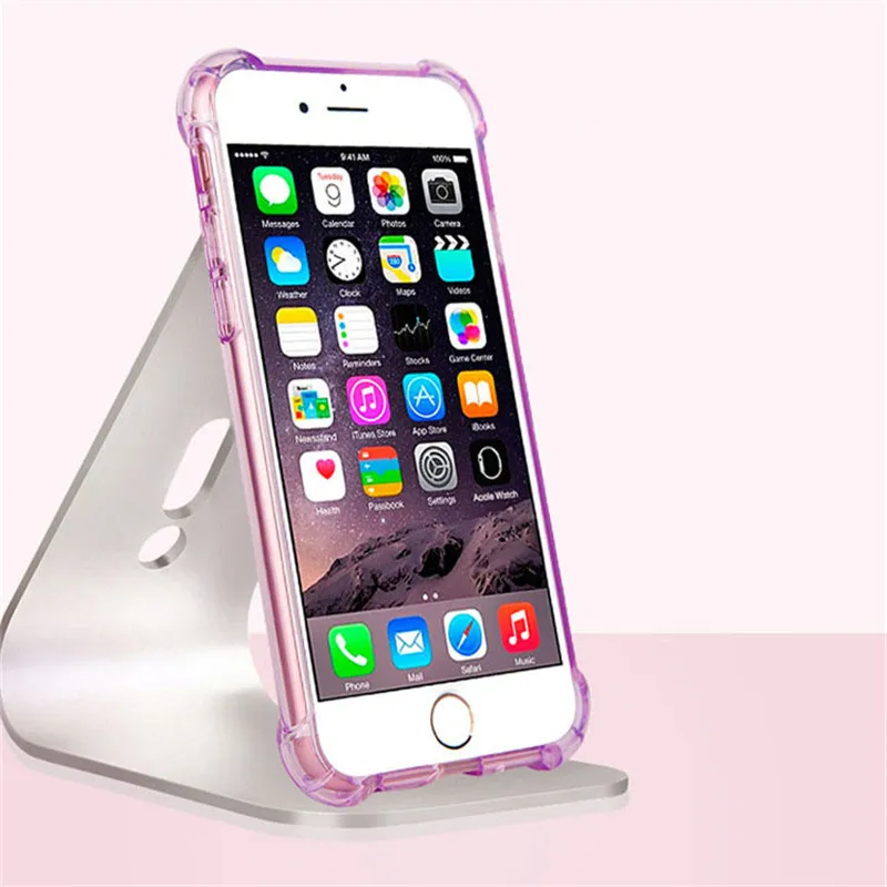 Shockproof Anti Knock TPU Soft Case For iPhone 8 Plus 5S 5 SE 6 6s 7 Cover Rugged Hybrid Rubber Armor Transparent Phone Cases |