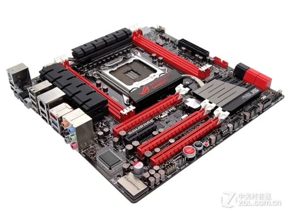 Оригинальная материнская плата для ноутбука ASUS буйство Характеристическая вязкость полимера ген DDR3 LGA 2011 для I7 32NM USB2.0 USB3.0 32 Гб X79 Desktop motherborad