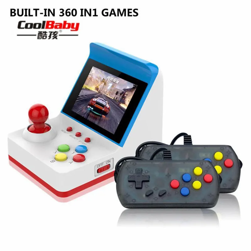 Coolbaby 360 игры 3 дюймовая пленка высокой четкости Цвет Экран Мини Ручной Аркада