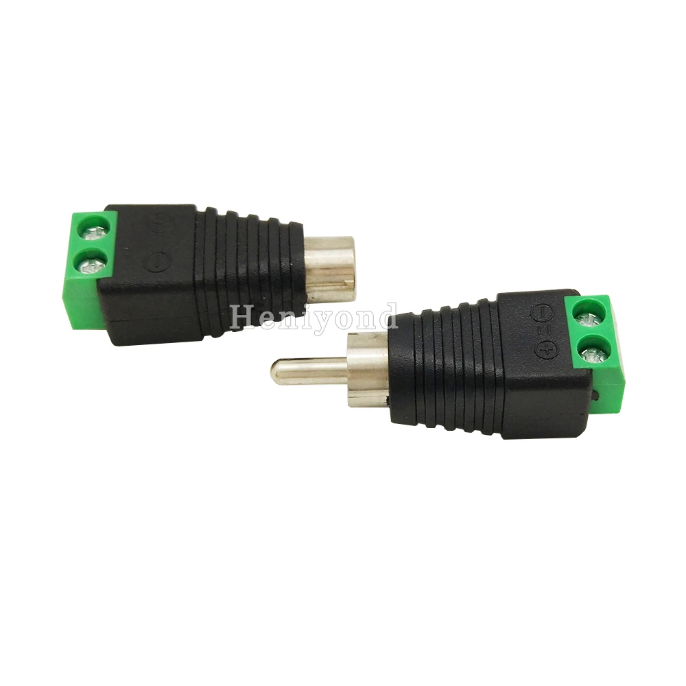 10 пар UTP Cat5/Cat6 кабель для AV RCA женский и мужской разъем винтовой терминал видео