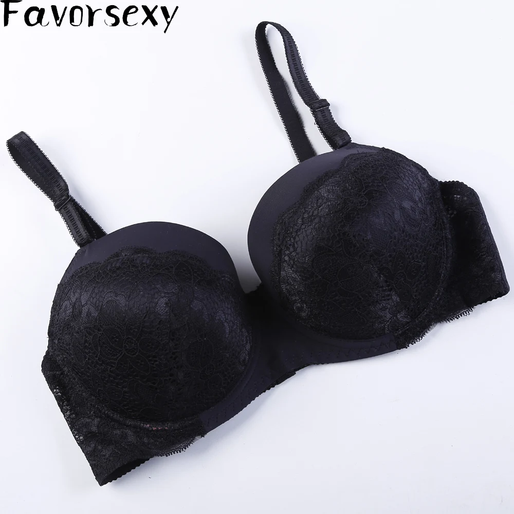 Hot! Mini B cup women's small chest adjustable thick one piece Seamless  underwear gather together deep V Smooth half cup bra - AliExpress