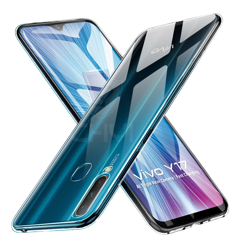 Chyi КРЫШКА ДЛЯ VIVO y17 прозрачный чехол мягкий силиконовый полиуретановый
