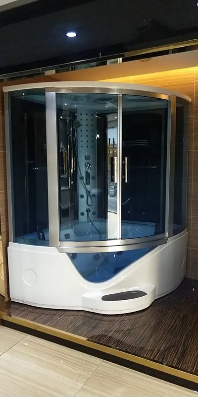 1500X1500X2250 мм двухместная Ванная комната Паровая душевая кабина Многофункциональный компьютерный контроль влажная сауна комната 7028