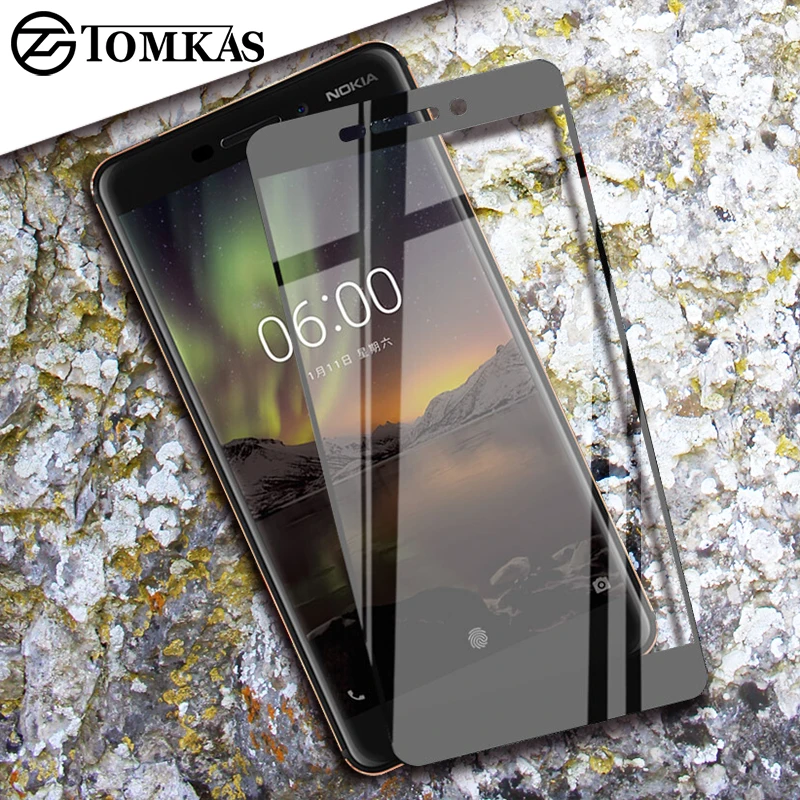 Защитное стекло TOMKAS для Nokia 3 5 8 закаленное защитное 9H 6 7 стекло|Защитные стёкла и