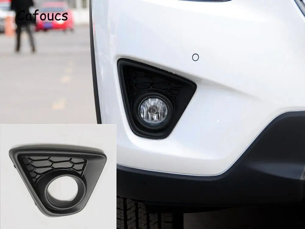 Cafoucs Автомобильные фары капот для Mazda CX-5 2013 передний бампер противотуманная фара крышка KR11-50-C11-A KR11-50-C21-A - Цвет: Old Right Side RH