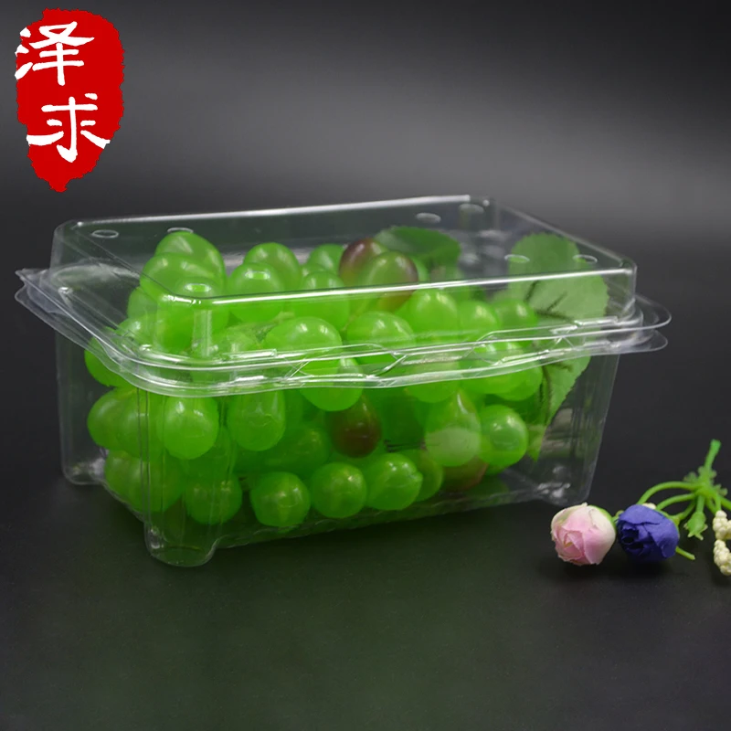 100 шт одноразовая прозрачная коробка для фруктов из зеленых и овощей пластиковая