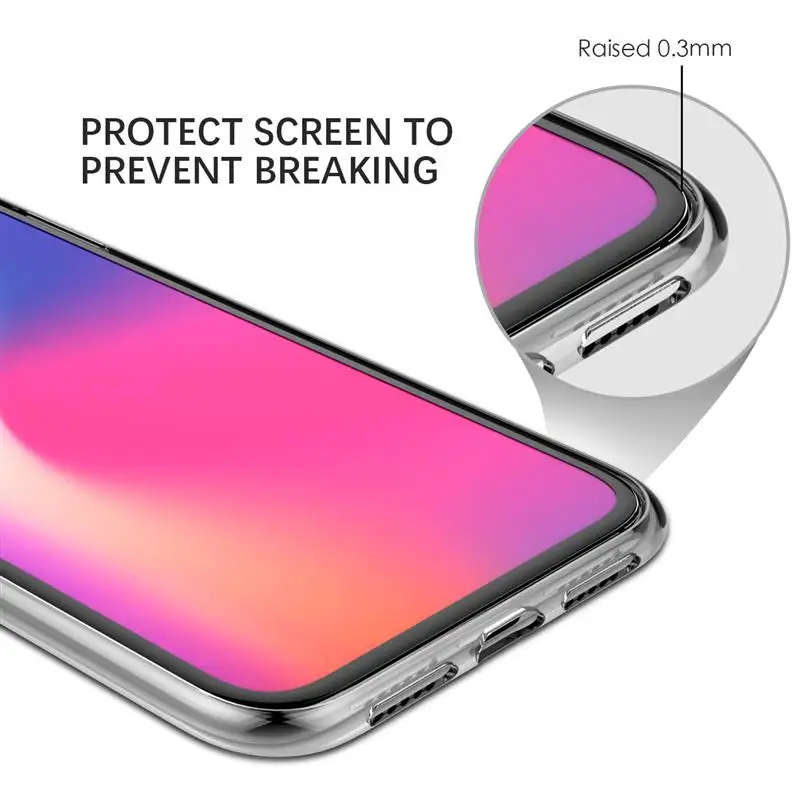 Чехол для iPhone XR прозрачный мягкий чехол из ТПУ телефона защитный X R XS MAX 5s 5 6 7 8 Plus
