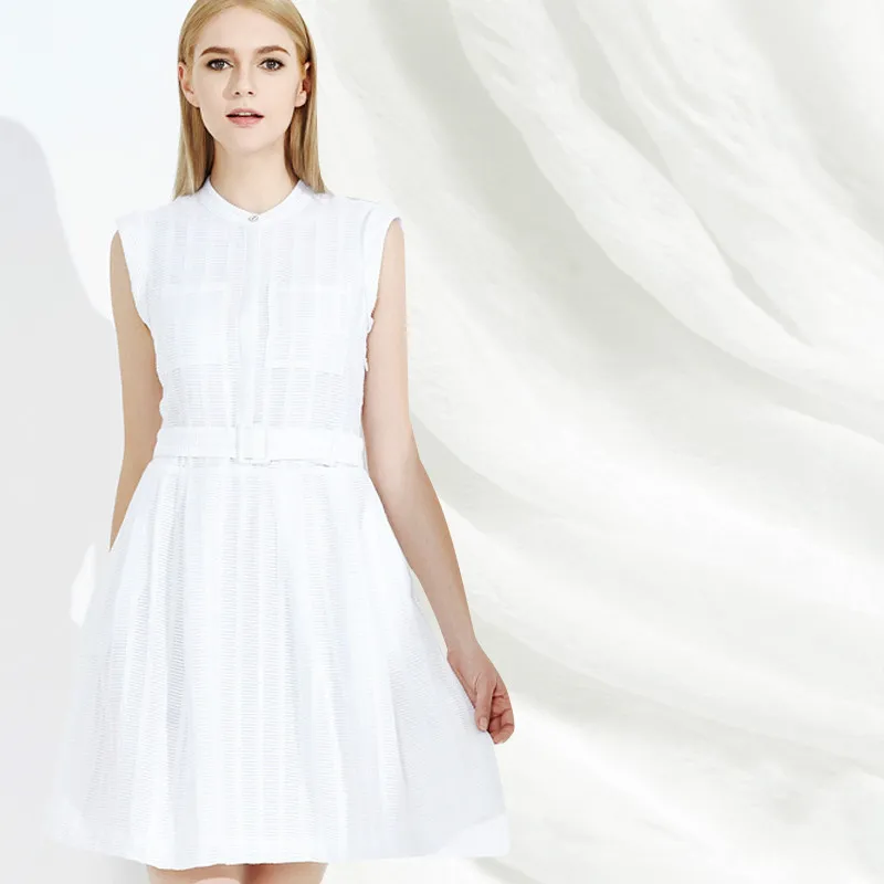 

Pure silk bubble crepe natural super comfortable silk garment fabric silk fabric skirt DIY fabric