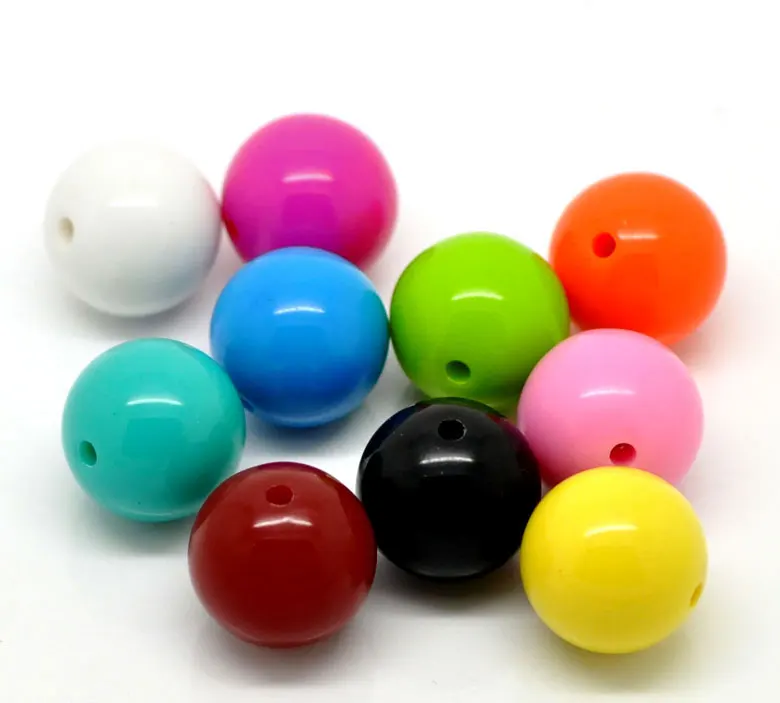 DoreenBeads акриловые шарики-разделители круглые полированные диаметром