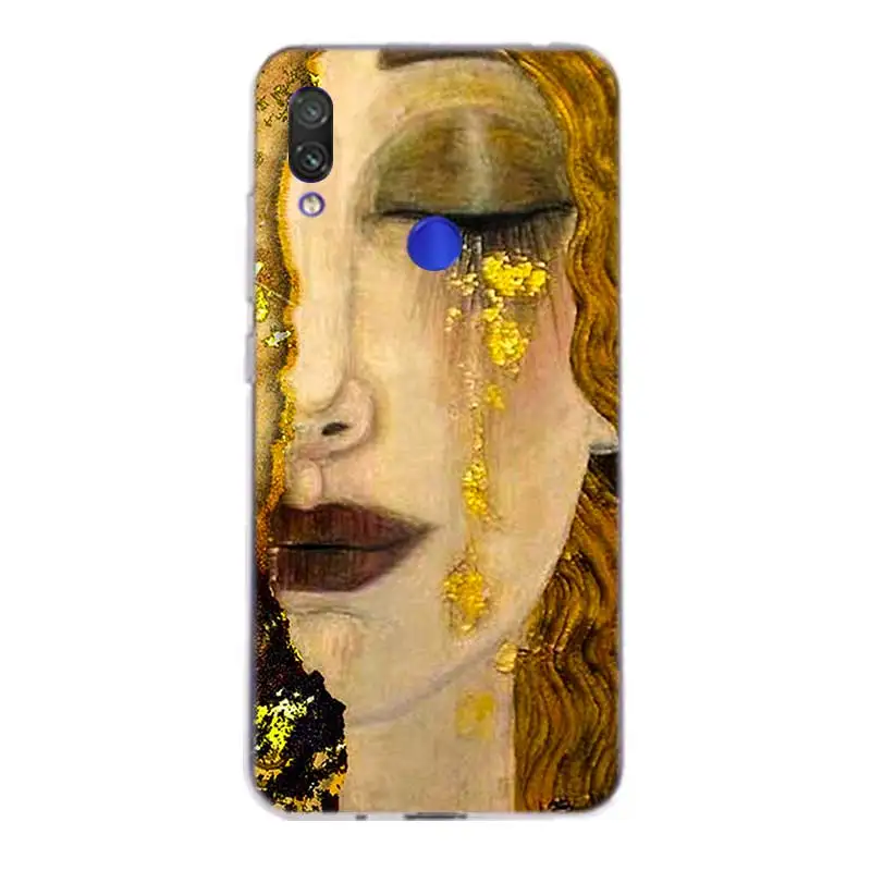 Kiss by Gustav Klimt Silicone Case For Xiaomi Redmi Y3 S2 Y2 Note 7 6 5 Pro 4 4X 5A 6A Pocophone F1 Mi 8 A2 lite 9 A1 Cover |